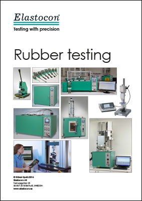 Broschyr Elastocon rubber testing